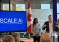 Minister Evan Solomon announcing Scale AI
