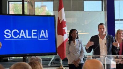 Minister Evan Solomon announcing Scale AI