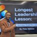 Exclusive Interview: How Nigerian-Canadian Leadership Coach, Peter Adeleke Shattered the Guinness World Record with Longest Leadership Lesson